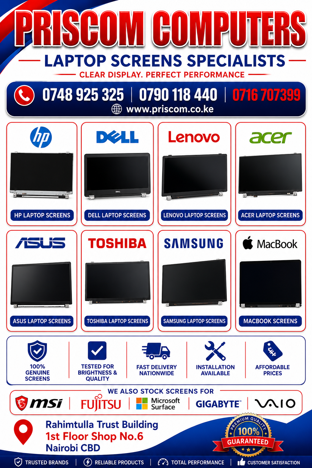 LAPTOP SCREENS